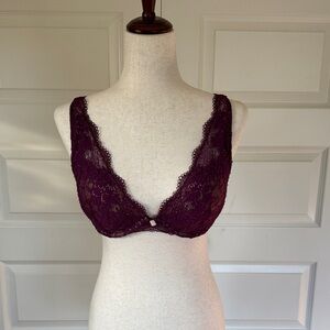 ThirdLove Plum Lace Plunge Bra
